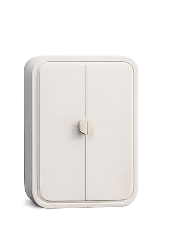 Wall Mounted Multi-Purpose Storage Cabinet – Double Door Organizer– Korean Style.