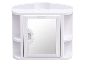 Wall Mounted Bathroom Mirror Cabinet – Multipurpose Plastic Storage Organizer